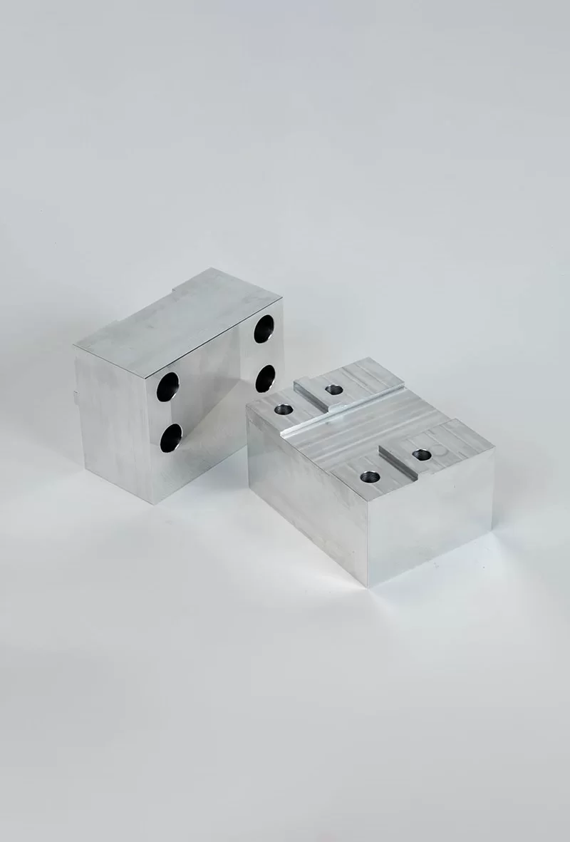 Aluminum 100mm (4) Machinable Self-Centering Air Vise Jaws
