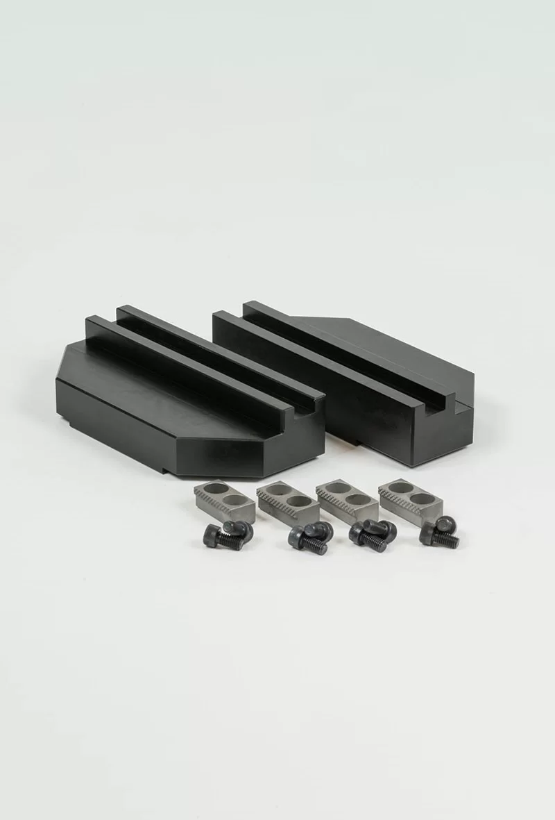 Hard Steel 130mm (5) Non-Machinable Self-Centering Vise Insert Jaws