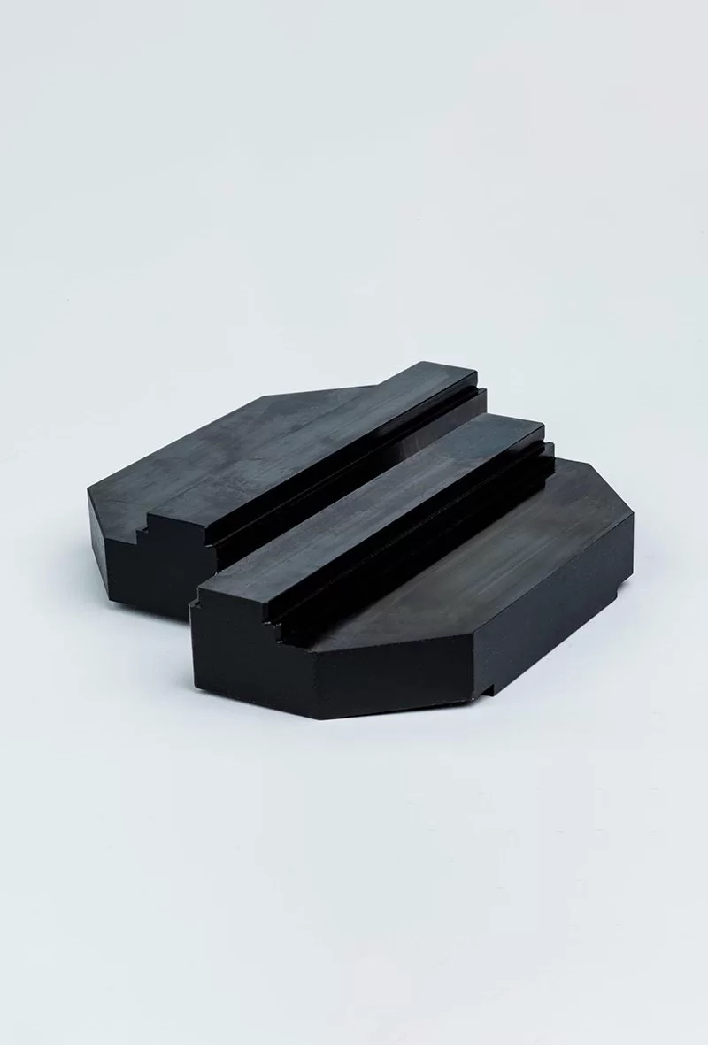 Hard Steel 130mm (5) Non-Machinable Self-Centering Vise Step Jaws