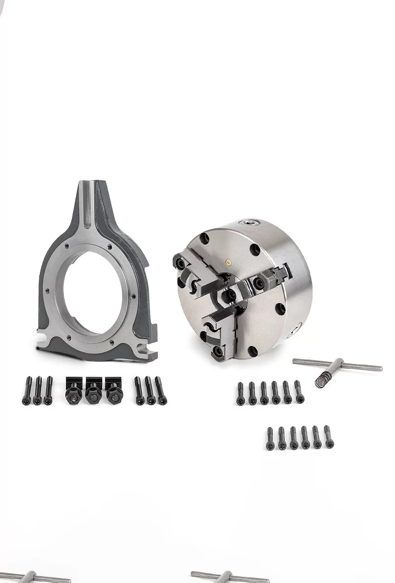 8"(200mm) 3-Jaw Chuck to Mill Table Adapter Plate Kit, Flat