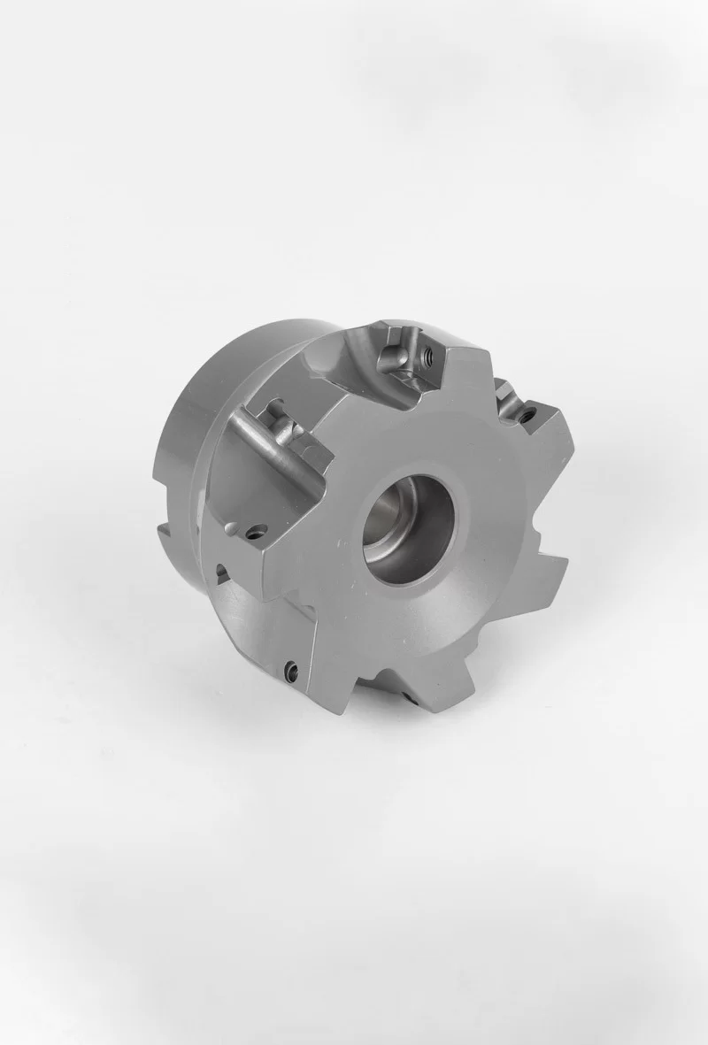 HAPN, 3 Diameter Shell Mill, 1 Pilot Bore x 90° Lead Angle, 7 Inserts (Parallelogram), PositiveNegative Geometry