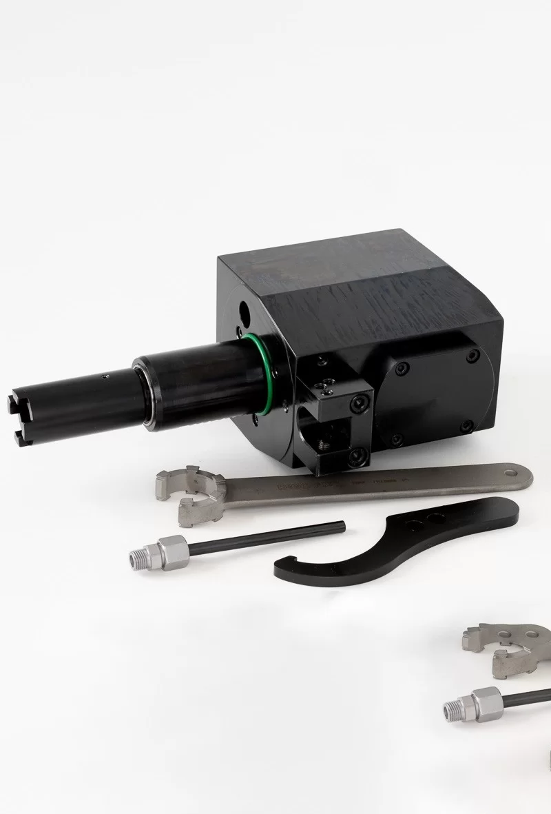 VDI40 90-Degree Large Radial Driven Toolholder By EPPINGER, Fits ST-40 and ST-45