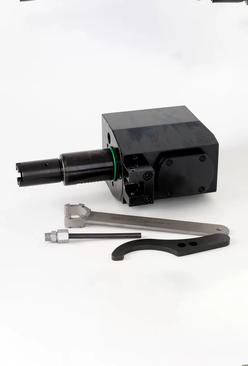 VDI40 90-Degree Radial Driven Toolholder By EPPINGER, Fits ST-10–ST-35