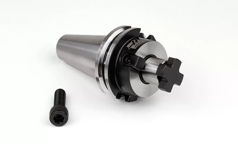 SK40/DIN Shell Mill Holder, 22mm Pilot Diameter x 35mm Gage Length, TSC