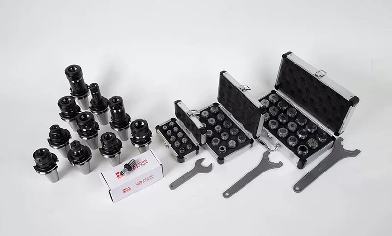 10-Piece, CT40 ER Collet Chuck Toolholder Kit, TSC