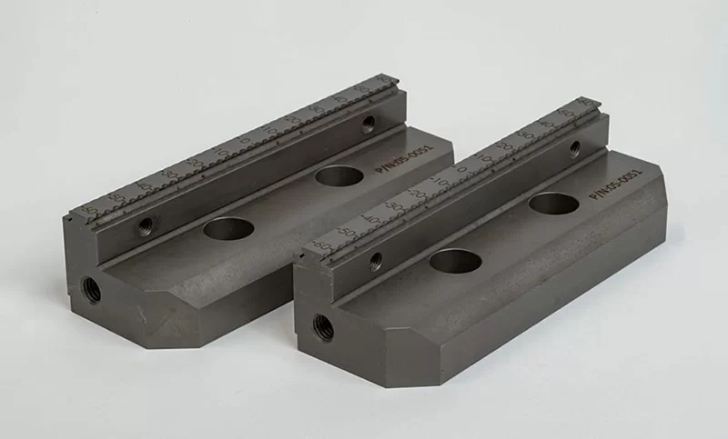 Hard Steel 5 (130mm) Non-Machinable Serrated Vise Jaws
