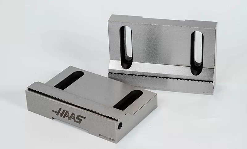 Hard Steel 150mm (6) Non-Machinable Serrated Self-Centering Air Vise Jaws