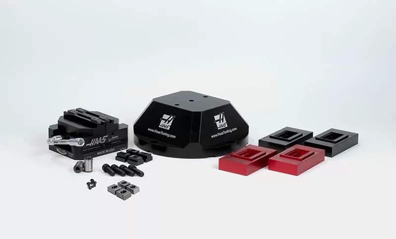 Haas Workholding Kit by Jergens, 130mm Self-Centering Vise & Riser