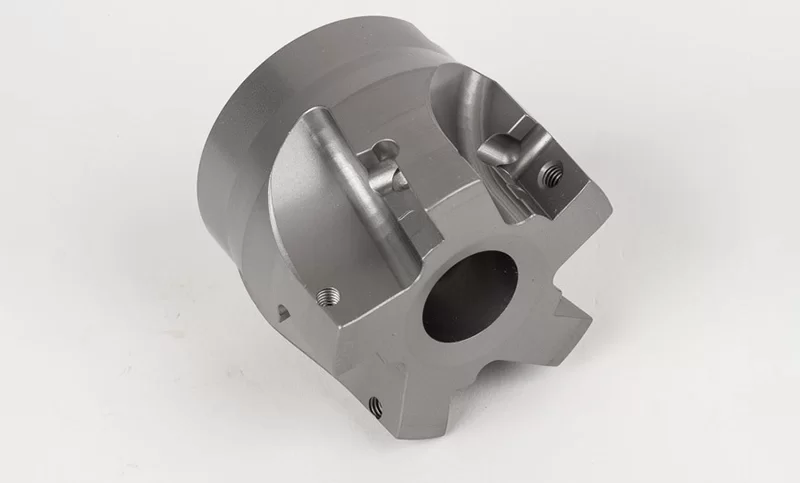 HAPN, 2" Diameter Shell Mill, 3/4" Pilot Bore x 90° Lead Angle, 5 Inserts (Parallelogram), Positive/Negative Geometry