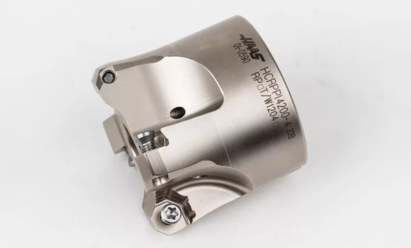 HRPP, 2 Diameter Shell Mill, 34 Pilot Bore x 11° Lead Angle, 4 Inserts (Circle), PositivePositive Geometry, TSC