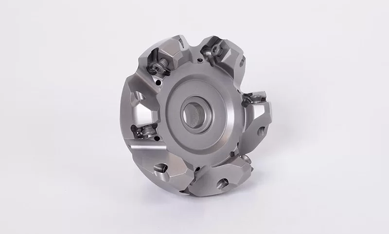 HSNP, 3 Diameter Shell Mill, 1 Pilot Bore x 45° Lead Angle, 6 Inserts (Square), NegativePositive Geometry, TSC