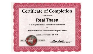 machine tech Certificates